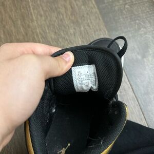 Kids Black and Gold Sneakers